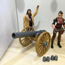 firing civil war cannon 1 18 scale game action figures homestead labor unlimited adventures playsets 3d print model - Mito3D