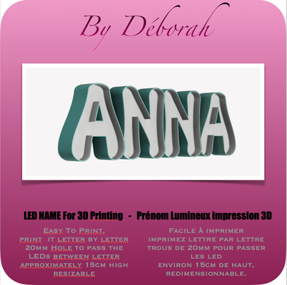 led anna arte 3d print model - Mito3D