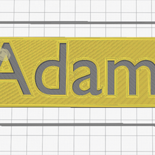Vorname adam verschiedene Kind 3d print model - Mito3D