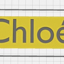 nome chlo vari chloe bambino 3d print model - Mito3D