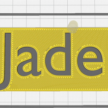first name jade various child 3d print model - Mito3D
