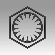 first order galactic empire symbol logo game other diy hobby sign wars star alliance rebel 3d print model - Mito3D