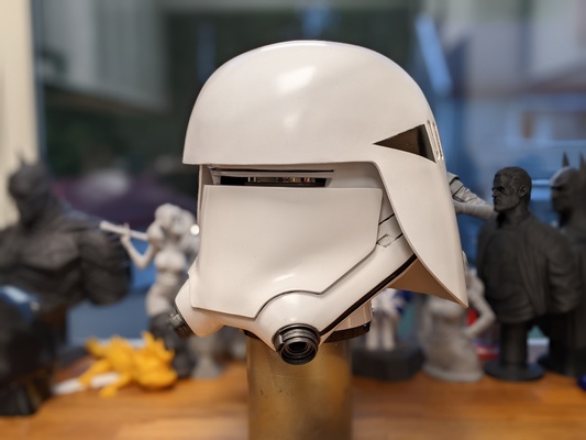 first order snow trooper helmet cosplay armor wearable star wars stormtrooper 3d print model - Mito3D