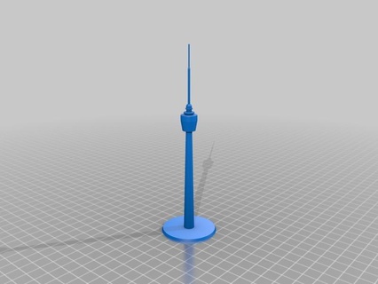 first tv tower world stuttgart germany buildings structures 3d print model - Mito3D