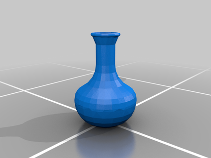 first vase design flower household 3d print model - Mito3D