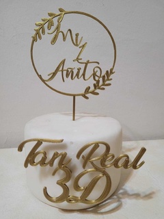anno torta toppers anno 1 3d print model - Mito3D