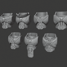 firstborn torsos - heavy weapons squad game toy accessories warhammer 40k space marine bits 3d print model - Mito3D