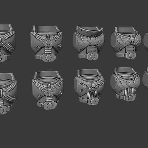 primogénito torsos - equipo estratégico de la versión juego juguete accesorios warhammer 40k el torso space marine mkviii mkvii mkvi mkv mk8 mk7 mk6 mk5 3D print model - Mito3D