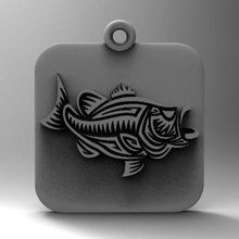 fish jewelry marine jewel 3d print model - Mito3D