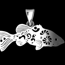 fish jewelry jewellery jewel gold pendant 3d print model - Mito3D