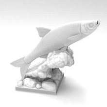 Fisch Kunst Skulptur 3d print model - Mito3D