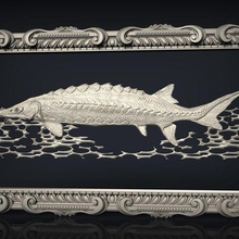 fish cnc art river 3d print model - Mito3D