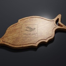 fish cutting board - cnc files wood svg dxf eps pdf ai stl 3d print model - Mito3D