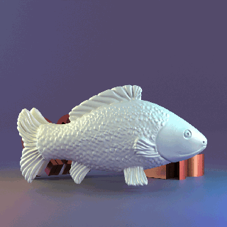 fish decor 3d print model - Mito3D