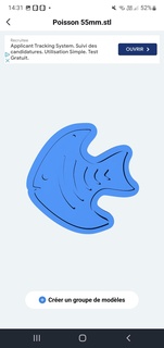 Fisch Ohrringe 3d print model - Mito3D