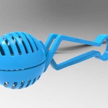 pez comida tenazas congelado mascotas 3d print model - Mito3D