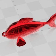 fish keychain various 3d print model - Mito3D