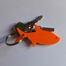 fish keychain home fisch avrip april 1 key ring door orange ecreateur decoration 3d print model - Mito3D
