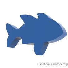 los peces meeple juegos de mesa juego accesorios pescado token juguete 3d print model - Mito3D