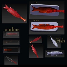 peixe mofo picolé stl impressão Arquivo 3d print model - Mito3D