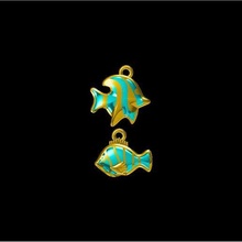 fish necklace jewelry sea design jewellery enamel 3d print model - Mito3D