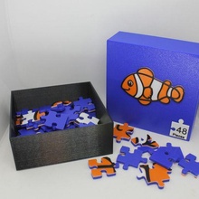 fish puzzle game toy kids build 3d print model - Mito3D
