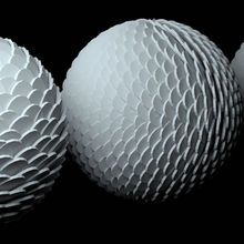 fish skin balls art universal math 3d print model - Mito3D