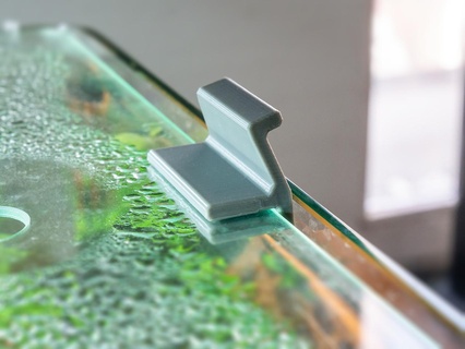 pez tanque tapa encargarse 3mm vaso apretón cristal acuario nano cubo Dennerle pequeña objeto diseño 3d print model - Mito3D