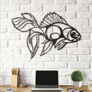 fish wall art decor animal decoration home 3d print model - Mito3D