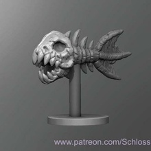 fishbone Spiel dnd dungeons dragons tabletop - Spielzeug 3d print model - Mito3D