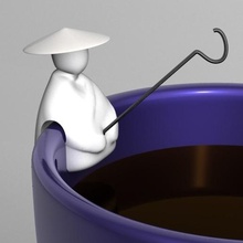 fisherman tea bag home kitchen dining 3d print model - Mito3D