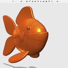 fishie Spiel Spaß Tiere 3dmodel 3d print model - Mito3D