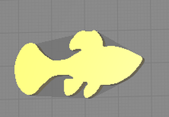 fishies shapes fish 3d print model - Mito3D