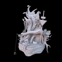 pêche 3d illustration 3d print model - Mito3D