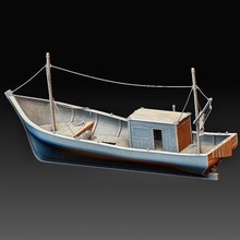 pêche bateau gadget intérieur statue art haute poly jouet 3d print model - Mito3D