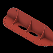 Balık tutma kanca Kulp destek 3d print model - Mito3D