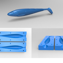 fishing lure mold 2 3d model gadget plastic business fish bait silicone animals animal 3dprint 3d print model - Mito3D