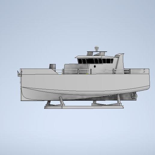 fishing ship boat art 3D print model - Mito3D