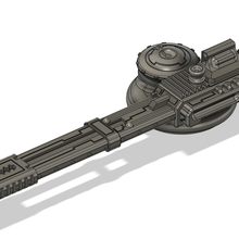 fishpeople replacement magnocannon railgun alternative game 40k tau hammerhead devilfish 3d print model - Mito3D