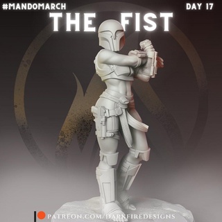 fist star wars mandalorian crusaders mandos 3d print model - Mito3D