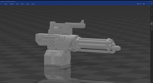 poing Empire homme portable agression pistolet impérial poings horus hérésie 3d print model - Mito3D