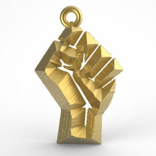 fist pendant 1 jewelry fashion 3d print model - Mito3D
