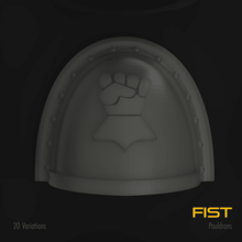 fist space marine pauldron pack Spiel warhammer 40k Waffen bundle 3d print model - Mito3D
