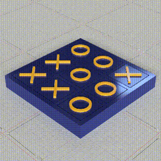 fit tic tac toe dnd toy desk game boardgame fidget art puzzle rpg 3d print model - Mito3D