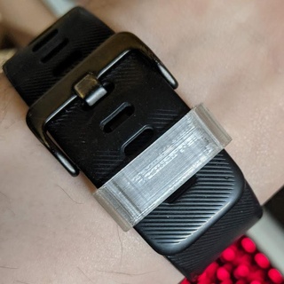 fitbit regarder bande titulaire soutien flamber tpu bracelet montre gardien accessoires mode 3d print model - Mito3D