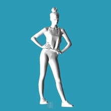 fitness girl various statue toy miniature woman 3d print model - Mito3D