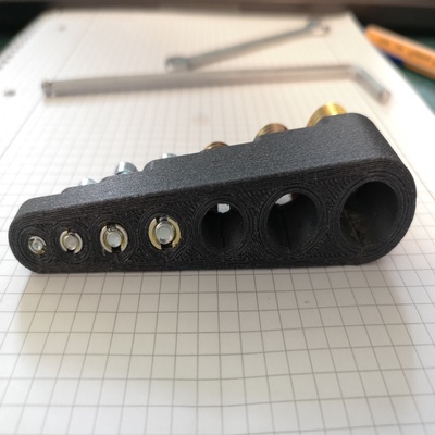 fitting test self-tapping screw inserts m3 to m12 3d printing tests printer calibration stress benchy 3d print model - Mito3D