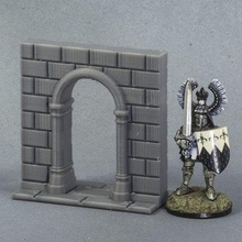 fitz's basic arched doorway game toy accessories 3d print model - Mito3D