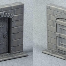 fitz's basic wooden door game toy accessories 3d print model - Mito3D