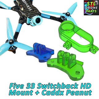 five33 switchback hd lite sfg caddx peanut mount flyfive pro longback 3d print model - Mito3D